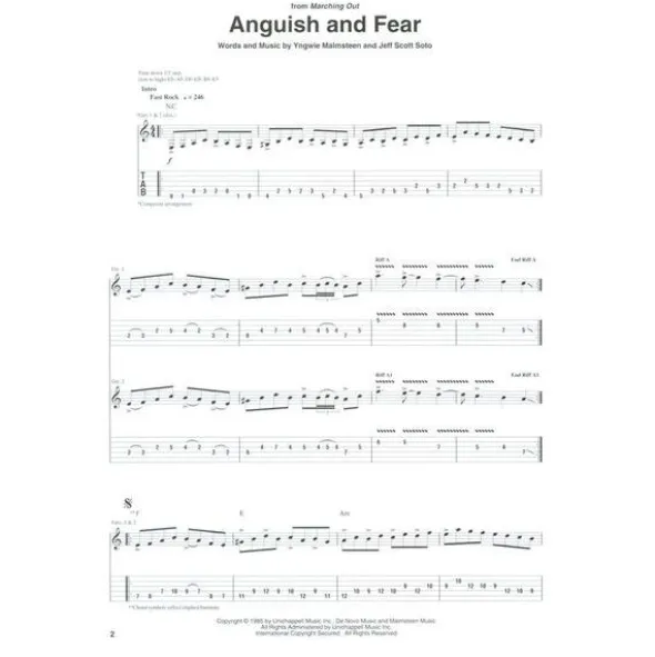 Hal Leonard Yngwie Malmsteen Anthology