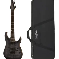 Harley Benton Amarok-7 BKNT Flame Bur w/Case