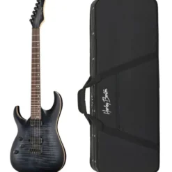 Harley Benton Amarok 6 LH BKNT Flame w/Case