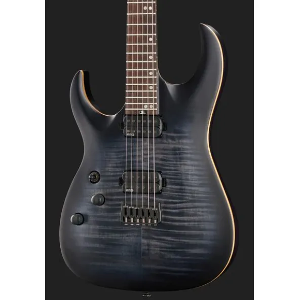 Harley Benton Amarok 6 LH BKNT Flame w/Case