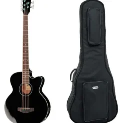 Harley Benton B-35BK Acoustic Bass w/Bag
