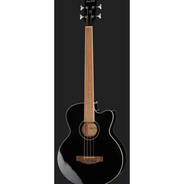 Harley Benton B-30BK-FL Acoustic Bass Bundle