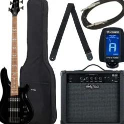 Harley Benton B-450 Black Bundle 1