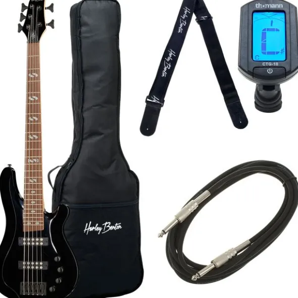 Harley Benton B-550 Black Progressive Bundle