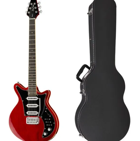Harley Benton BM-75 Trans Red Deluxe w/Case