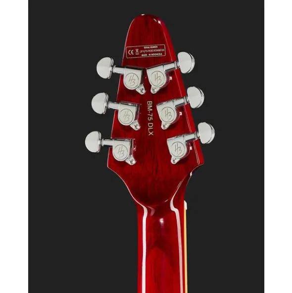 Harley Benton BM-75 Trans Red Deluxe Series