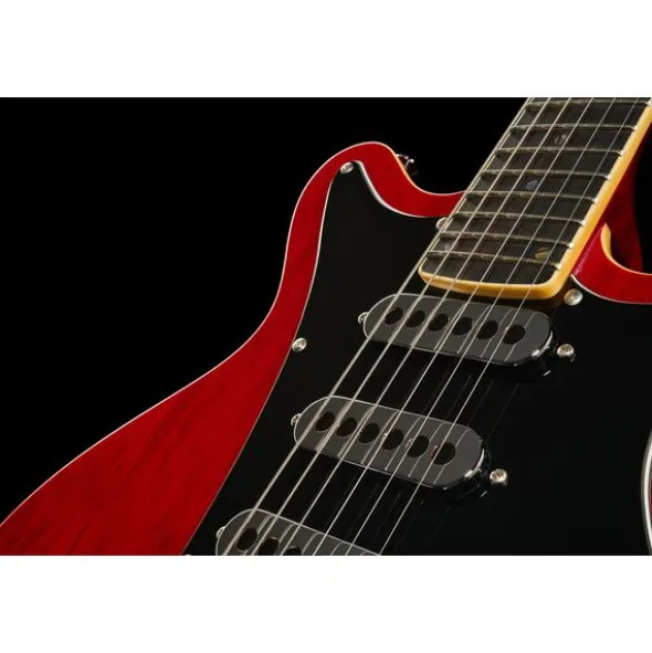 Harley Benton BM-75 Trans Red Deluxe Series