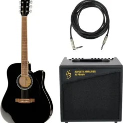 Harley Benton CLD-60SCE BK Cust. Line Bundle