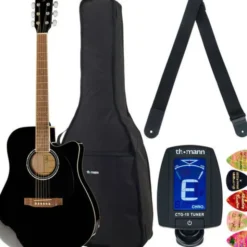 Harley Benton CLD-60SCE BK Custom Lin Bundle