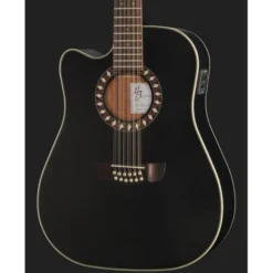 Harley Benton Custom Line CLD-10SCE-12BKS LH