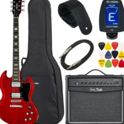 Harley Benton DC-580 CH Vintage Serie Bundle