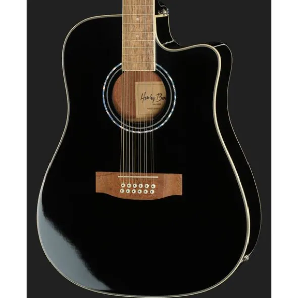 Harley Benton D-200CE-12BK Bundle