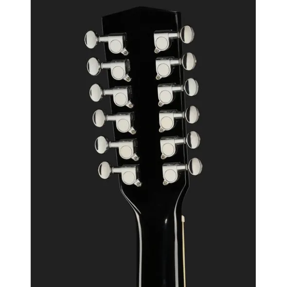 Harley Benton D-200CE-12BK Bundle
