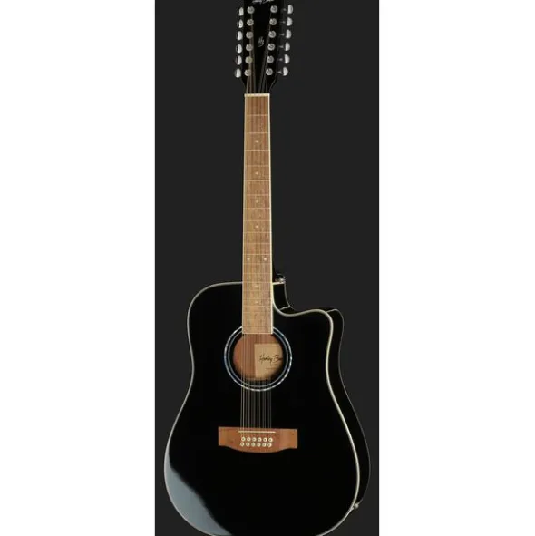Harley Benton D-200CE-12BK Bundle