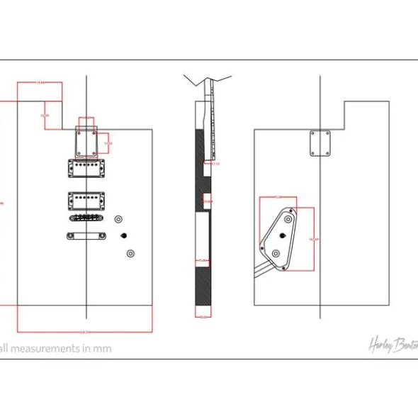 Harley Benton Electric Guitar Kit Square