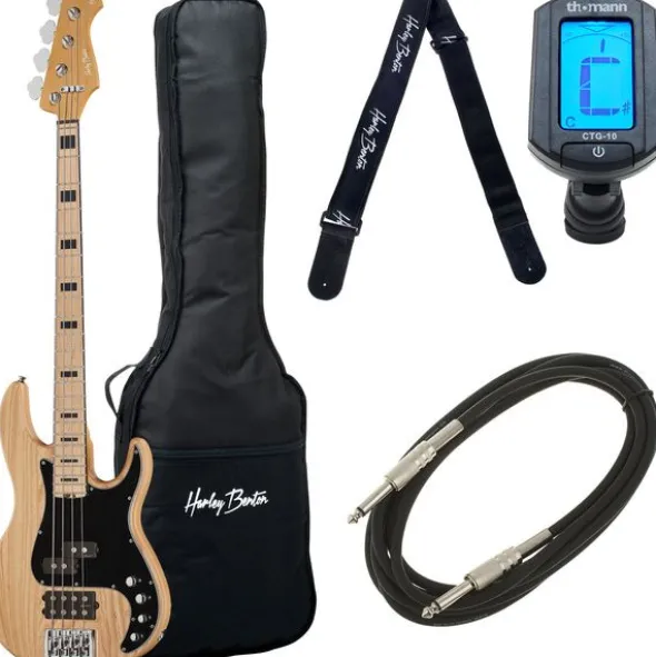 Harley Benton Enhanced MP-4MN Natural Bundle