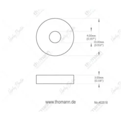 Harley Benton Felt Washers Set White