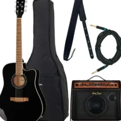Harley Benton HBD120 CE BK Bundle