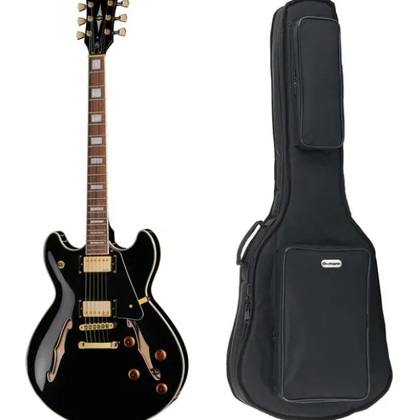 Harley Benton HB-35Plus Black w/Bag