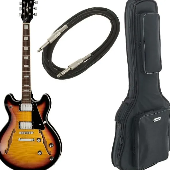 Harley Benton HB-35Plus Vintage Burst Bundle