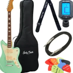 Harley Benton JA-60CC Seafoam Green Bundle