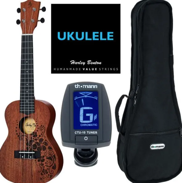 Harley Benton Kahuna-C Flower Bundle