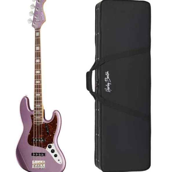 Harley Benton MV-4JB Burgundy Mist w/Case