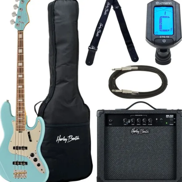 Harley Benton MV-4JB Daphne Blue Set