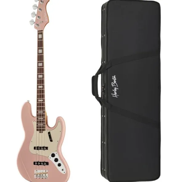 Harley Benton MV-4JB Shell Pink w/Case