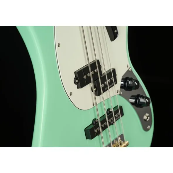 Harley Benton MV-4MSB Seafoam Green w/Case