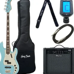 Harley Benton MV-4PJ Daphne Blue Set