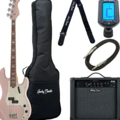 Harley Benton MV-4P Shell Pink Set