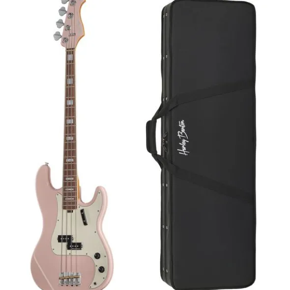 Harley Benton MV-4P Shell Pink w/Case