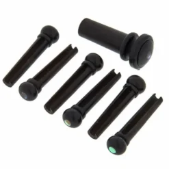 Harley Benton Parts Bridgepin Set Ebony A E
