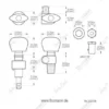 Harley Benton Parts Deluxe 5 Banjo Key Set