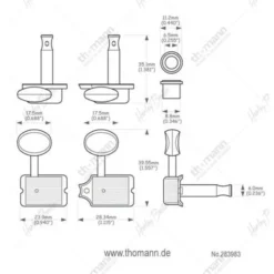 Harley Benton Parts Guitar Tuners Set