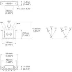 Harley Benton Parts 3-Way 2 Level Switch