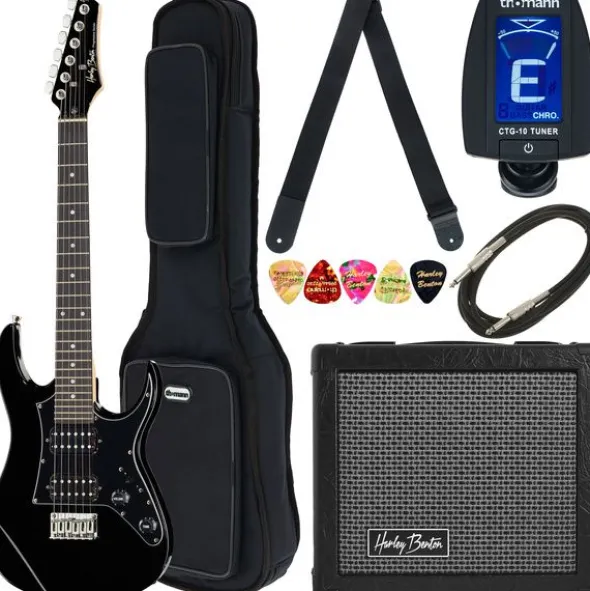 Harley Benton RG-Junior BK JamPack Bundle