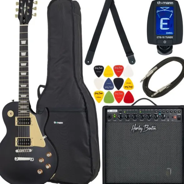 Harley Benton SC-400 SBK Vintage Bundle