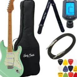Harley Benton ST-62CC MN Seafoam Gree Bundle