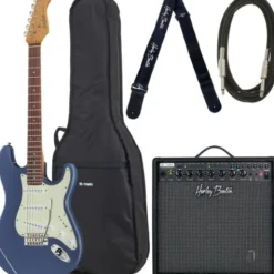 Harley Benton ST-62CC RW L. Pl. Blue Bundle