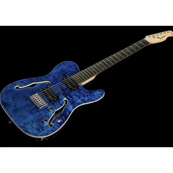 Harley Benton TE-90QM HH Trans Blue