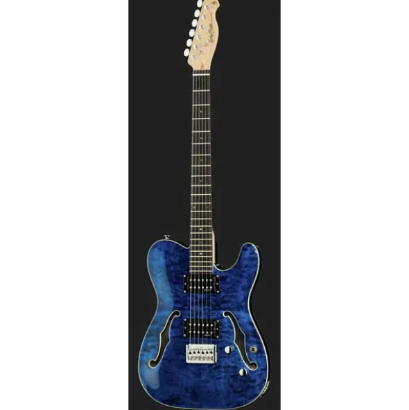 Harley Benton TE-90QM HH Trans Blue