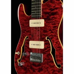 Harley Benton TE-90QM LH Trans Red