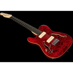 Harley Benton TE-90QM LH Trans Red