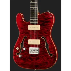 Harley Benton TE-90QM LH Trans Red