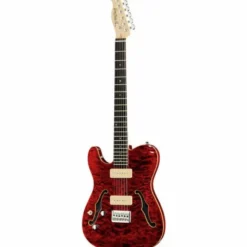 Harley Benton TE-90QM LH Trans Red
