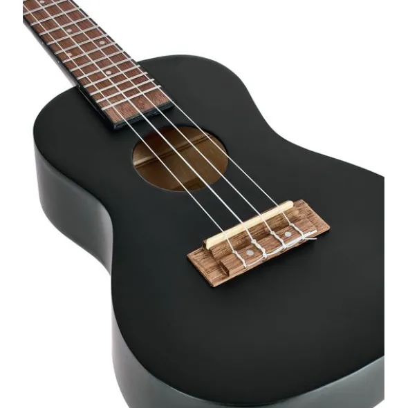 Harley Benton UK-12C Black Bundle