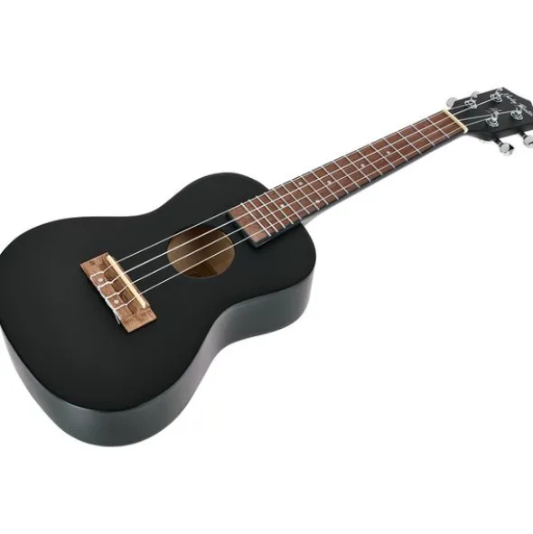 Harley Benton UK-12C Black Bundle