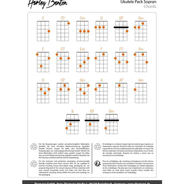 Harley Benton Ukulele Pack Sopran